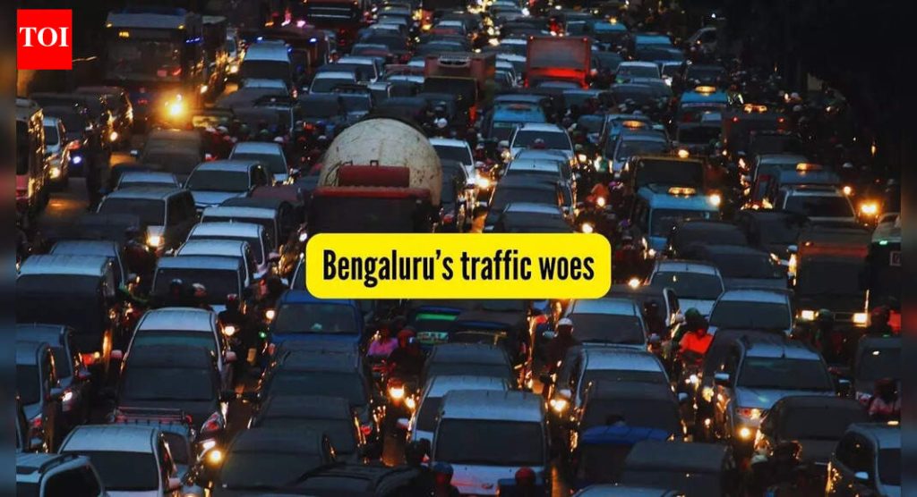 बेंगळुरू वाहतूक: २१ मिनिटांत ७५० मीटर! आणखी एका व्हायरल व्हिडिओने बेंगळुरूच्या रहदारीचे दुःस्वप्न उघड केले आहे |