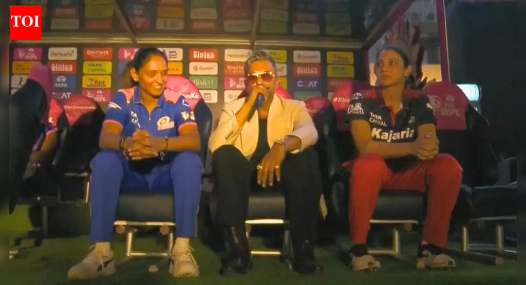 अस्वस्थ! हनी सिंगच्या WPL ओपनिंग सेरेमनी एंट्रीमध्ये स्मृती मानधना, हरमनप्रीत कौर ऑफ-गार्ड – पहा