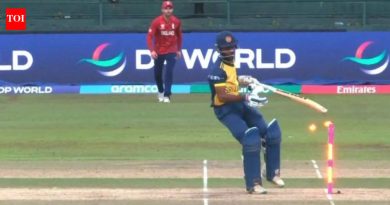 विचित्र! SL वि ENG T20 विश्वचषक सुपर 8 सामन्यात श्रीलंकेच्या फलंदाजाने स्वतःचे स्टंप मारले – पहा