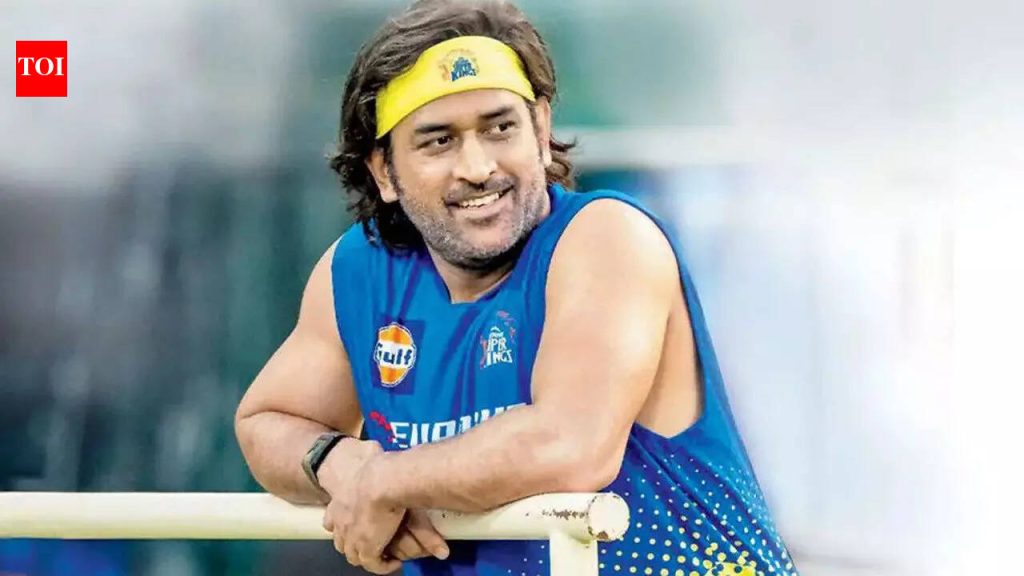 एमएस धोनी ‘अंपायर’ झाला, CSK नेटमध्ये वाइड नंतर नाचतो – पहा