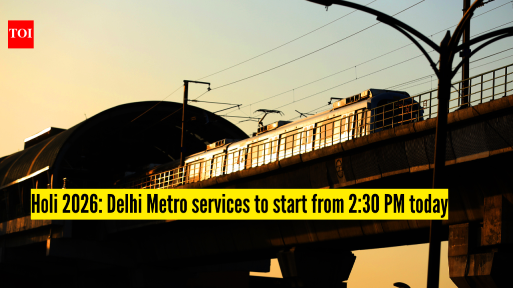 Dmrc: होळी 2026: दिल्ली मेट्रो सेवा आज दुपारी 2:30 वाजेपर्यंत बंद राहणार |