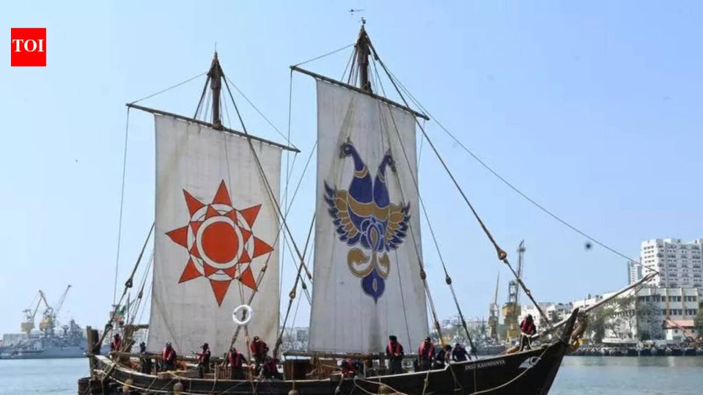 प्राचीन भारत-एसई आशिया सागरी मार्ग पुन्हा तयार करण्यासाठी INSV कौंडिन्या बाली यात्रेसाठी तयार आहे