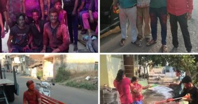 तळेगाव दाभाडेत धुळवडीचा जल्लोष.