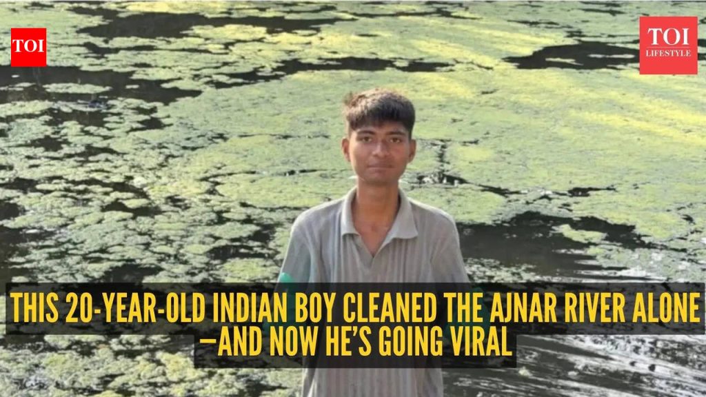 Bittu Tabahi ला भेटा: अत्यंत प्रदूषित अजनार नदी एकट्याने स्वच्छ करणाऱ्या भारतीय मुलाने |