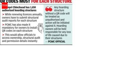 PCMC होर्डिंग्जवरील वार्षिक नो-जाहिरात कालावधी पावसाळ्यापूर्वी 15 दिवसांपर्यंत कमी करतो