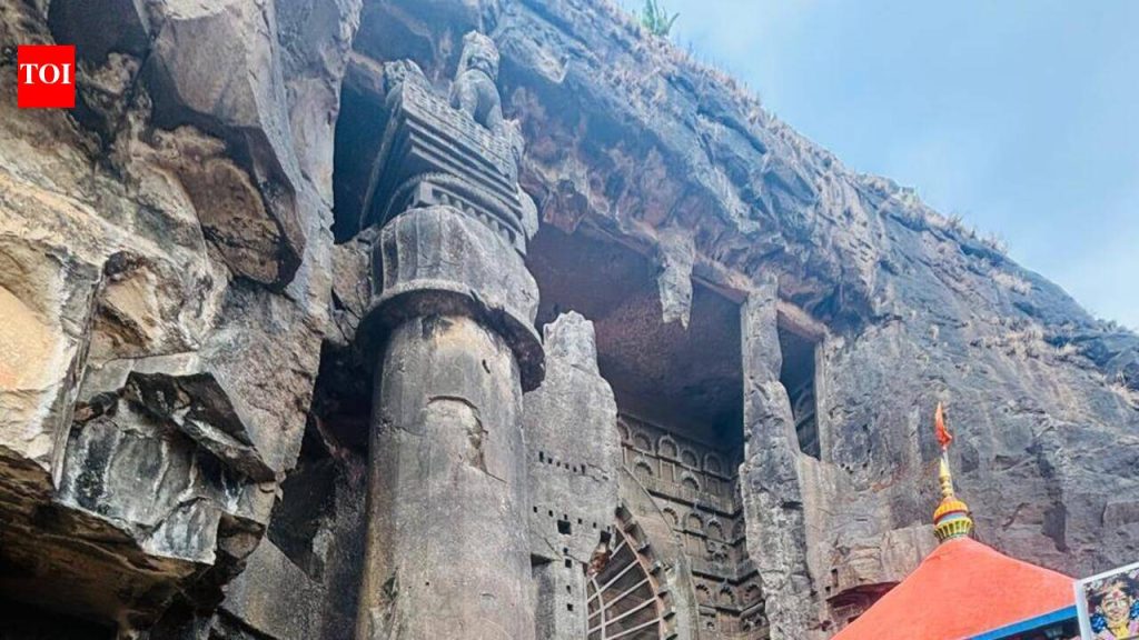कार्ला लेणीच्या 2,000 वर्ष जुन्या सिंहस्तंभाच्या खाली लपलेली पोकळी सापडली; एएसआय कोसळू नये यासाठी पाऊले | पुणे बातम्या