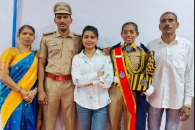 आई-वडिलांच्या कष्टांना यशाची सलामी:तळेगाव शहरातील साठे कुटुंबातील तीन भावंडांची महाराष्ट्र पोलीस दलात भरारी आई-वडिलांच्या कष्टांना यशाची सलामी:तळेगाव शहरातील साठे कुटुंबातील तीन भावंडांची महाराष्ट्र पोलीस दलात भरारी