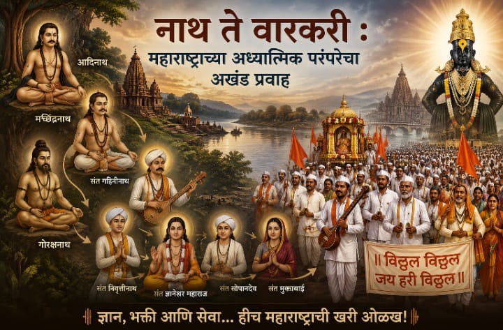 नाथ ते वारकरी : महाराष्ट्राच्या अध्यात्मिक परंपरेचा अखंड प्रवाह