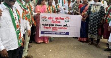 मतचोरीच्या आरोपांची निष्पक्ष चौकशी करा; मुख्य निवडणूक आयुक्त ज्ञानेश कुमार यांच्या राजीनाम्याची मावळ कांग्रेस ची मागणी