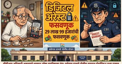 तळेगाव दाभाडे शहरात डिजिटल अरेस्ट चा धाक दाखवून २९ लाख ९९ हजारांची फसवणूक:सीबीआय अधिकारी असल्याचे भासवून ज्येष्ठ नागरिकाला गंडा; तळेगाव दाभाडे पोलीस ठाण्यात दोघांविरुद्ध गुन्हा दाखल